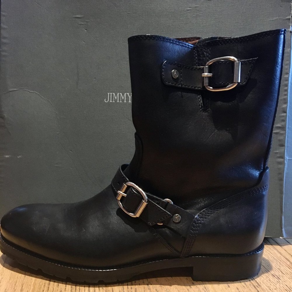 Men's Jimmy Choo Stanford Leather Biker Boots
